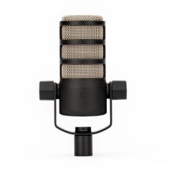 RDE PodMic Microphone -57dBVPascal Cardioid Black/Silver | Superior Sound Quality for Podcasts & Streaming